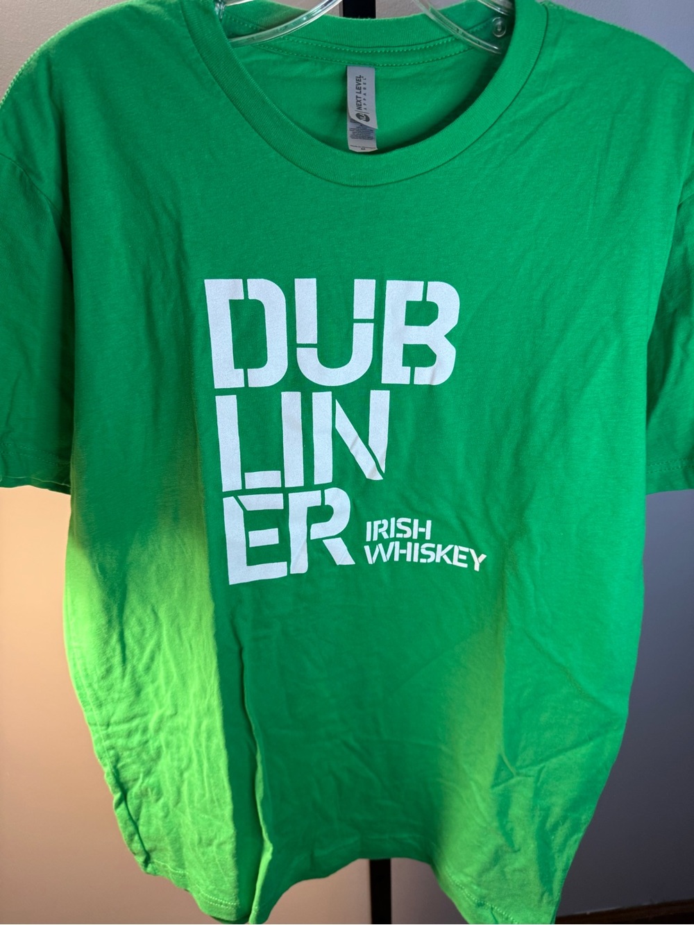 Next Level Apparel Green "Dubliner Irish Whiskey" Short Sleeve Tee